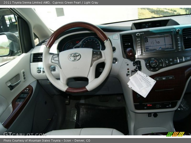 Cypress Green Pearl / Light Gray 2011 Toyota Sienna Limited AWD
