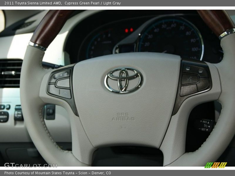 Cypress Green Pearl / Light Gray 2011 Toyota Sienna Limited AWD