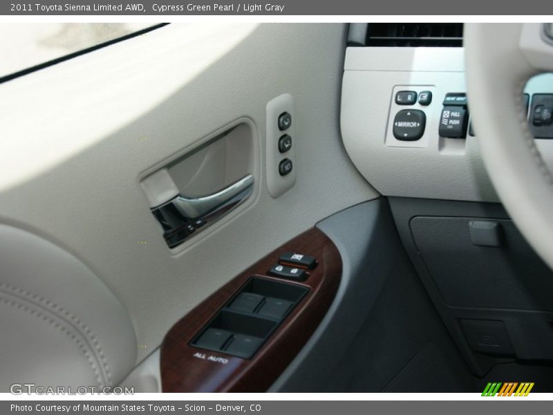 Cypress Green Pearl / Light Gray 2011 Toyota Sienna Limited AWD