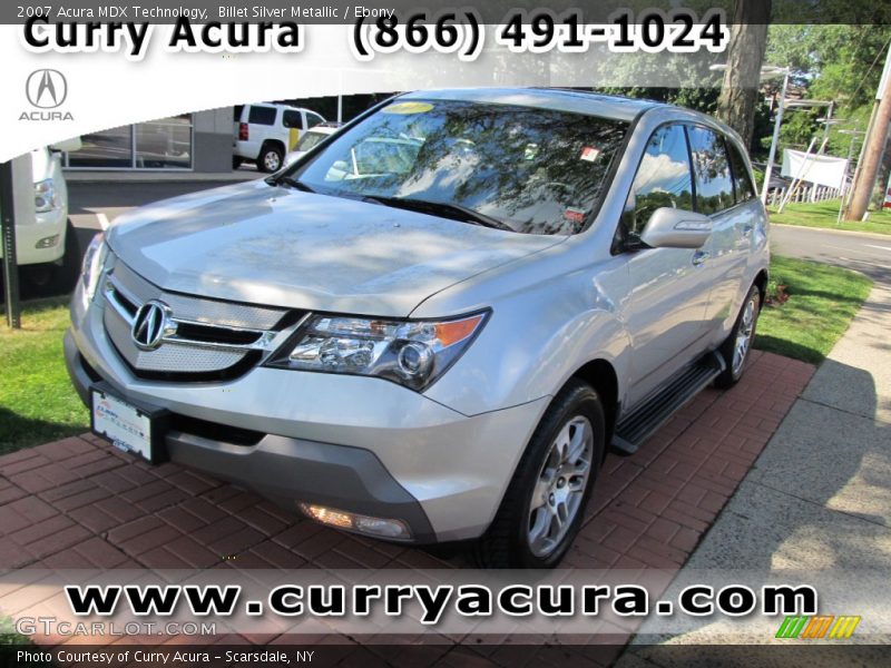 Billet Silver Metallic / Ebony 2007 Acura MDX Technology