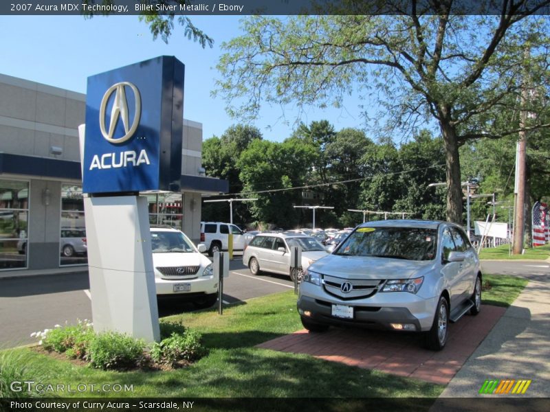 Billet Silver Metallic / Ebony 2007 Acura MDX Technology