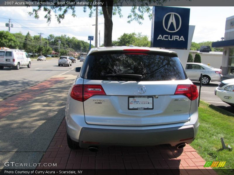Billet Silver Metallic / Ebony 2007 Acura MDX Technology