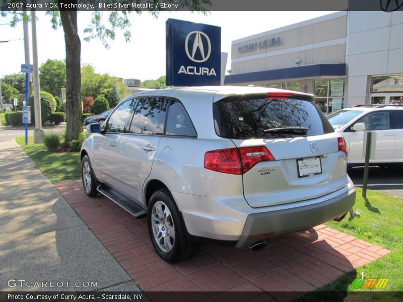Billet Silver Metallic / Ebony 2007 Acura MDX Technology