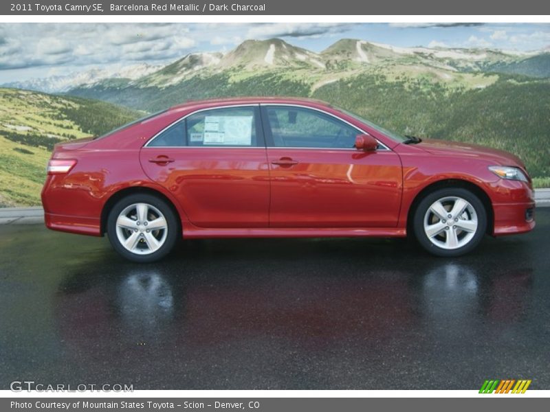 Barcelona Red Metallic / Dark Charcoal 2011 Toyota Camry SE
