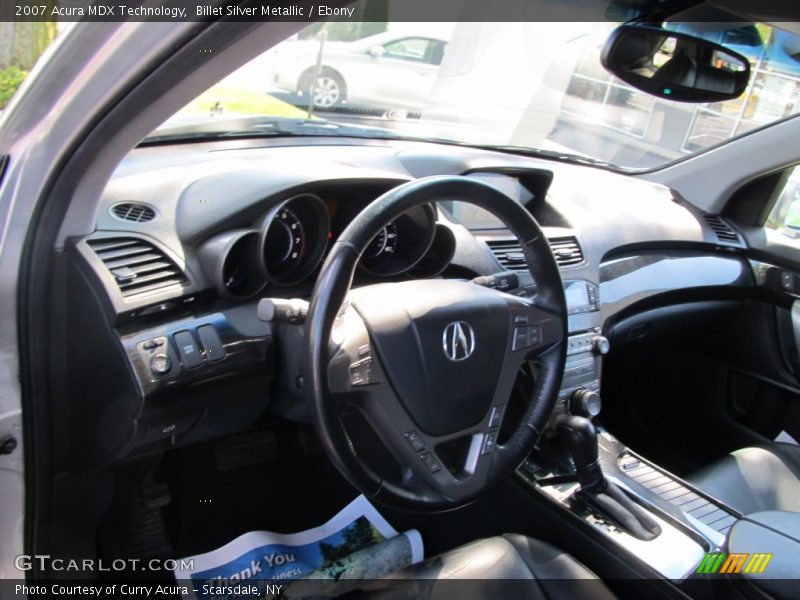 Billet Silver Metallic / Ebony 2007 Acura MDX Technology