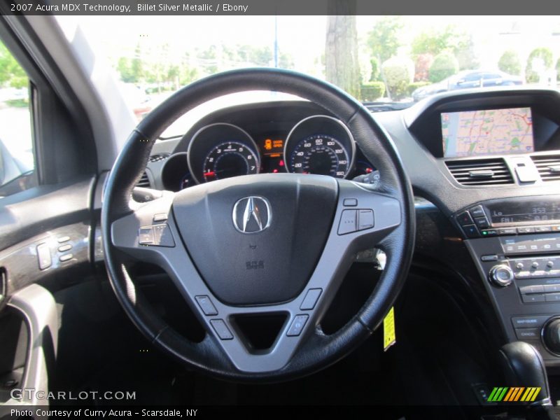 Billet Silver Metallic / Ebony 2007 Acura MDX Technology