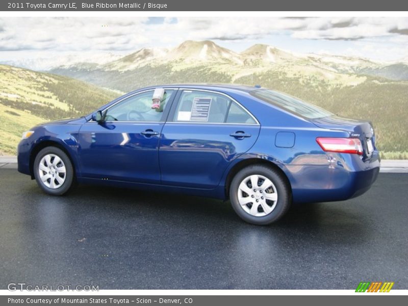Blue Ribbon Metallic / Bisque 2011 Toyota Camry LE