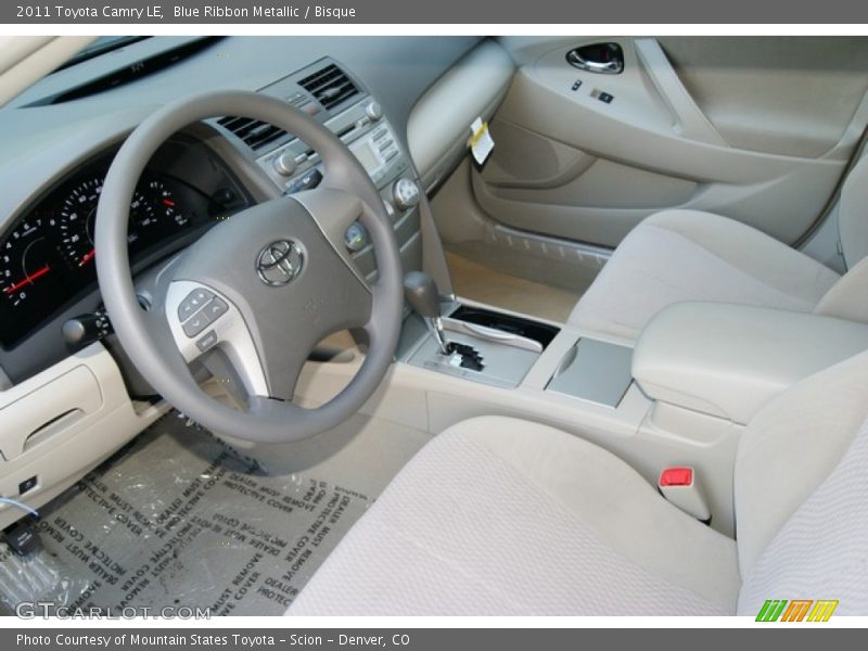 Blue Ribbon Metallic / Bisque 2011 Toyota Camry LE