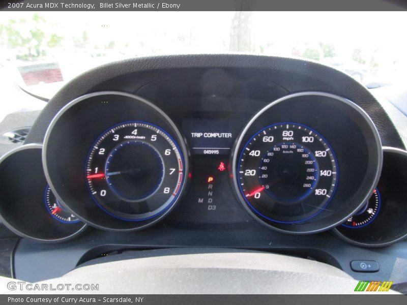 Billet Silver Metallic / Ebony 2007 Acura MDX Technology