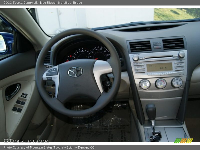 Blue Ribbon Metallic / Bisque 2011 Toyota Camry LE