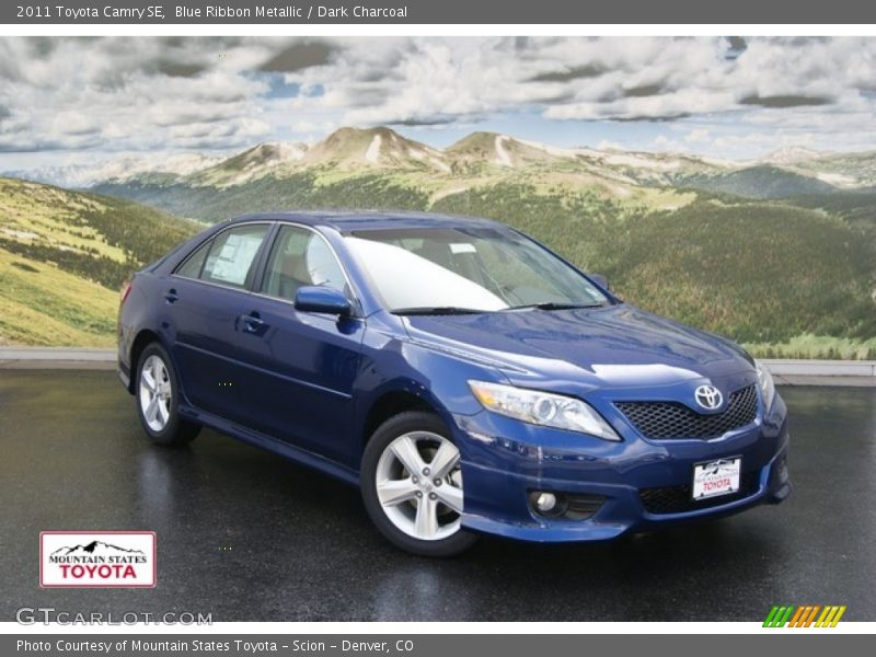Blue Ribbon Metallic / Dark Charcoal 2011 Toyota Camry SE