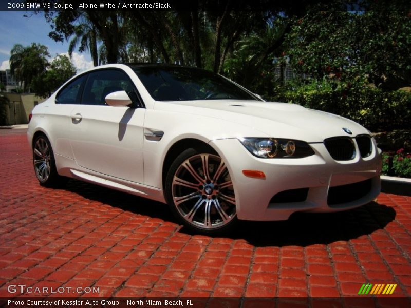 Alpine White / Anthracite/Black 2009 BMW M3 Coupe