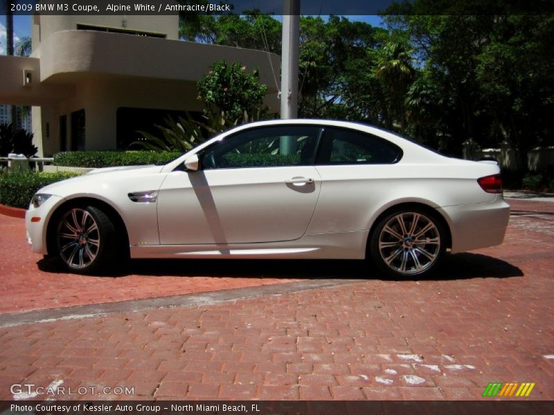Alpine White / Anthracite/Black 2009 BMW M3 Coupe