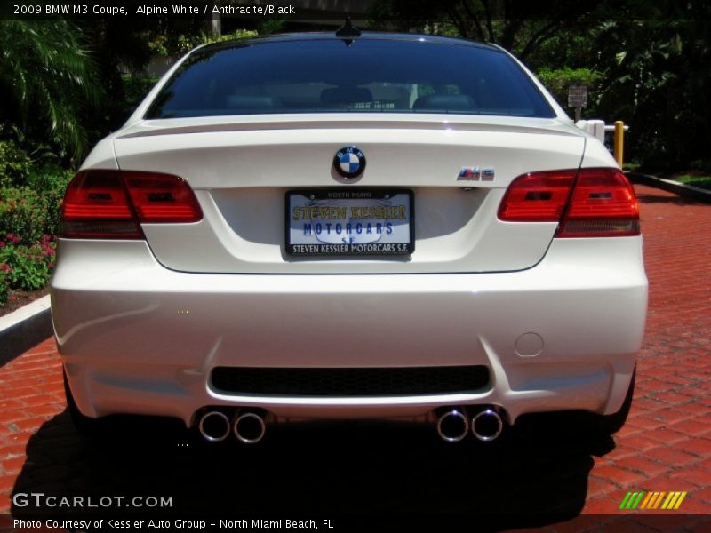 Alpine White / Anthracite/Black 2009 BMW M3 Coupe