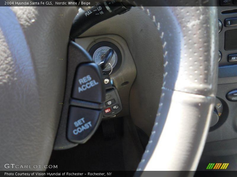 Nordic White / Beige 2004 Hyundai Santa Fe GLS