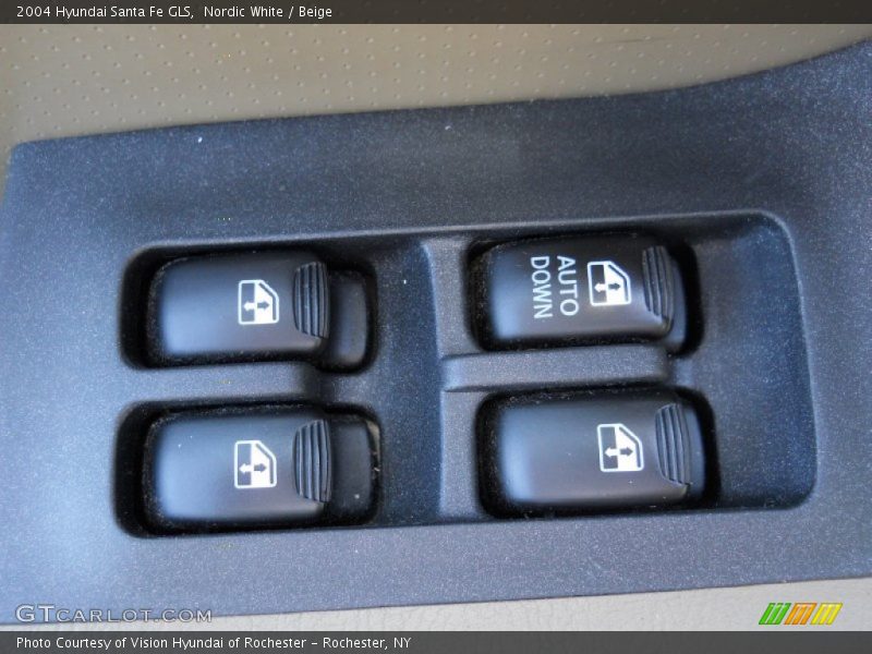 Nordic White / Beige 2004 Hyundai Santa Fe GLS