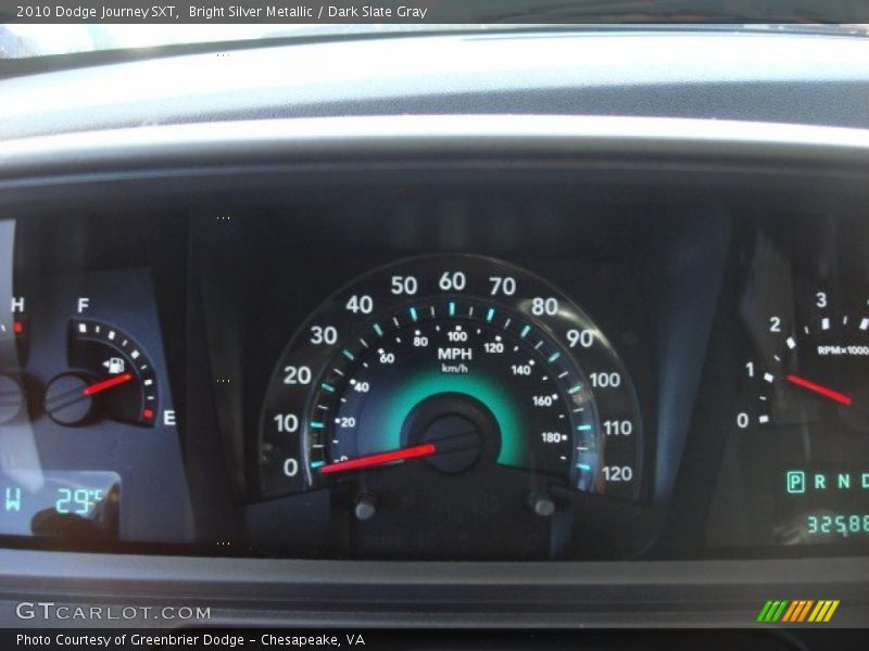 Bright Silver Metallic / Dark Slate Gray 2010 Dodge Journey SXT