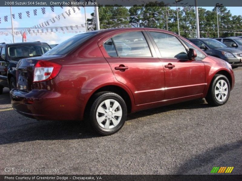 Cherry Red Metallic / Black 2008 Suzuki SX4 Sedan