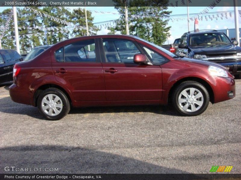 Cherry Red Metallic / Black 2008 Suzuki SX4 Sedan