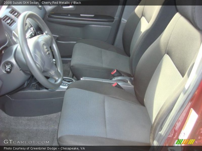 Cherry Red Metallic / Black 2008 Suzuki SX4 Sedan