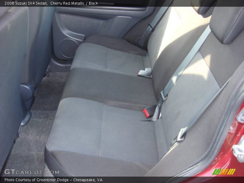 Cherry Red Metallic / Black 2008 Suzuki SX4 Sedan