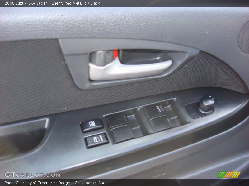 Cherry Red Metallic / Black 2008 Suzuki SX4 Sedan
