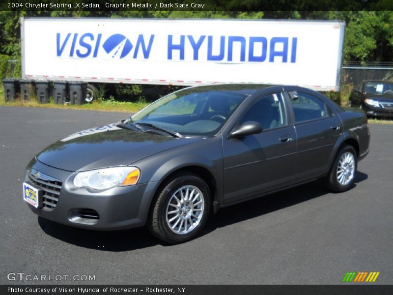 Graphite Metallic / Dark Slate Gray 2004 Chrysler Sebring LX Sedan