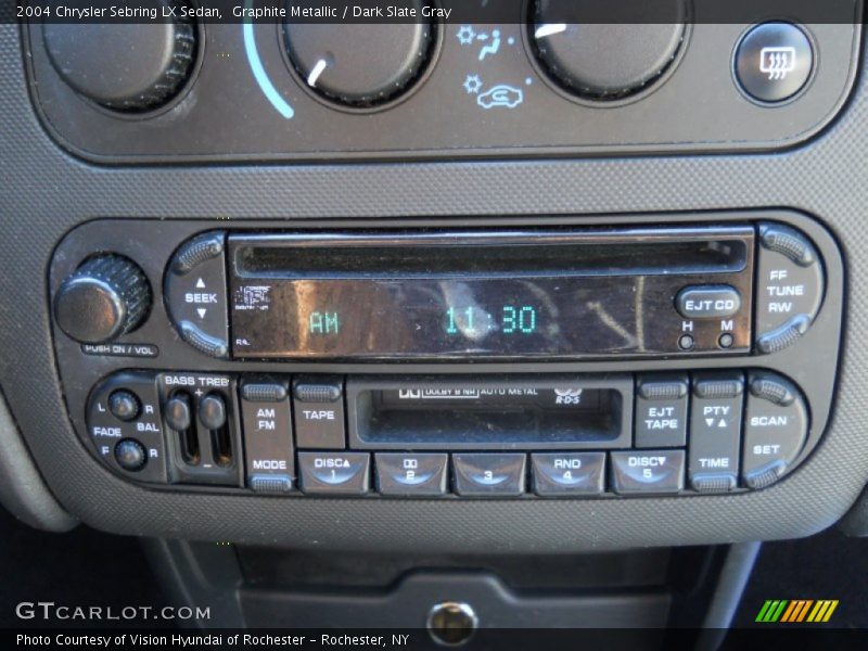 Graphite Metallic / Dark Slate Gray 2004 Chrysler Sebring LX Sedan