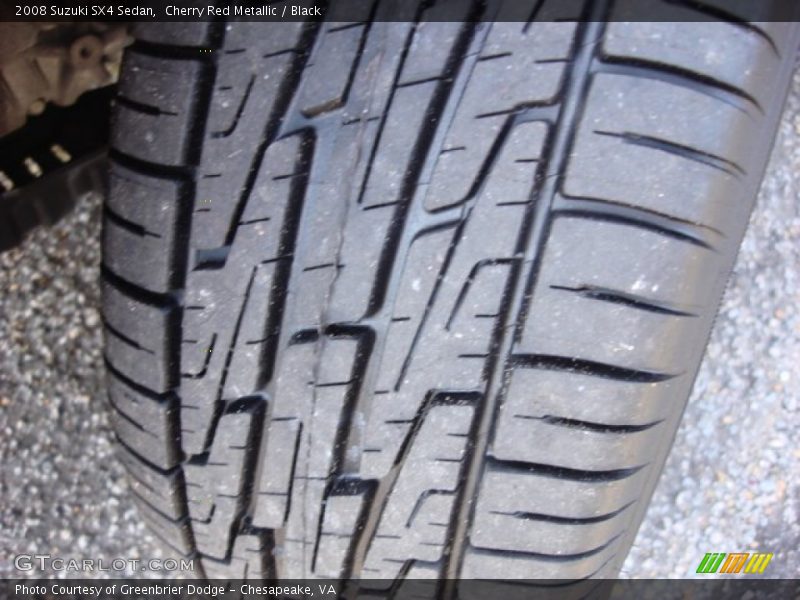 Cherry Red Metallic / Black 2008 Suzuki SX4 Sedan