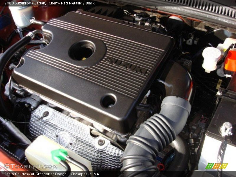 Cherry Red Metallic / Black 2008 Suzuki SX4 Sedan