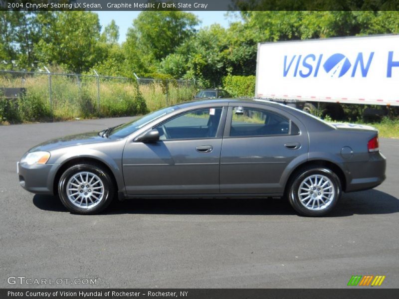 Graphite Metallic / Dark Slate Gray 2004 Chrysler Sebring LX Sedan