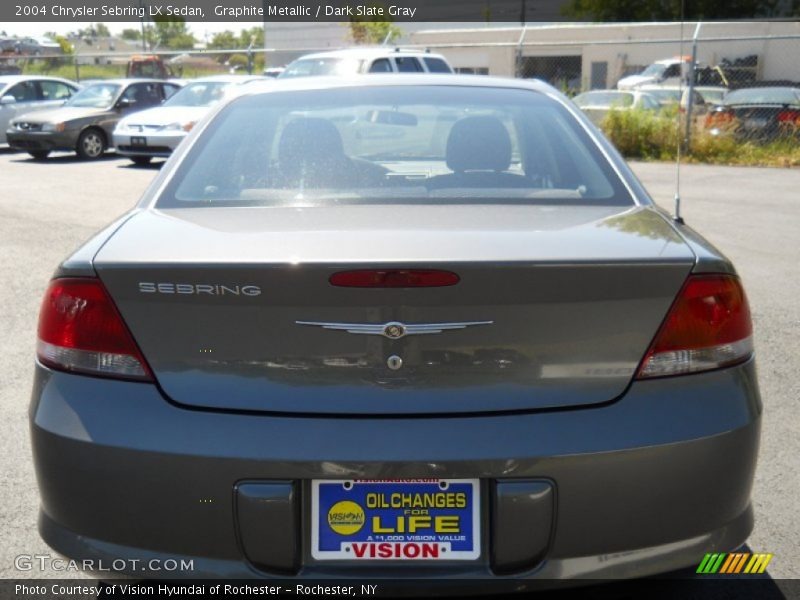 Graphite Metallic / Dark Slate Gray 2004 Chrysler Sebring LX Sedan