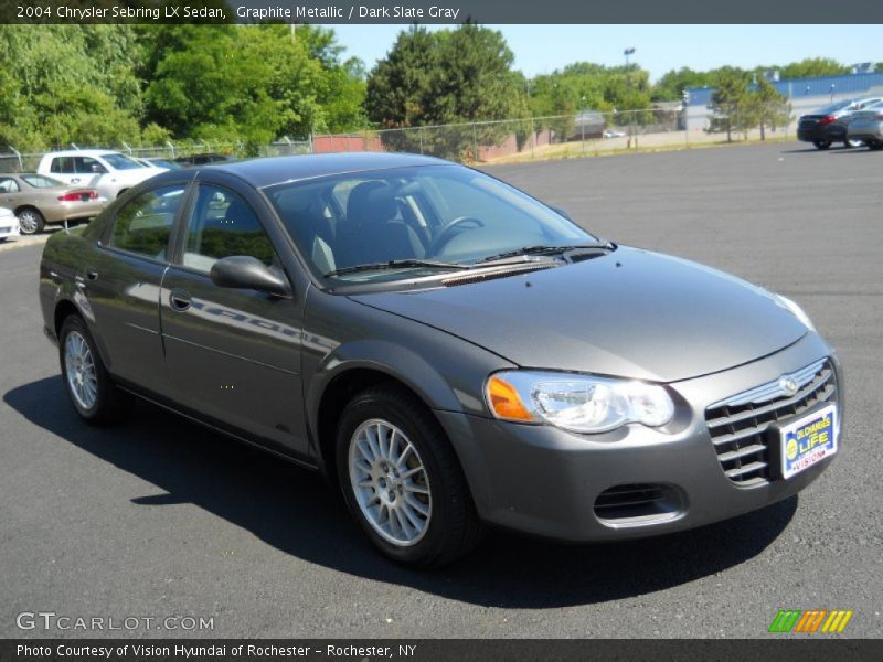 Graphite Metallic / Dark Slate Gray 2004 Chrysler Sebring LX Sedan