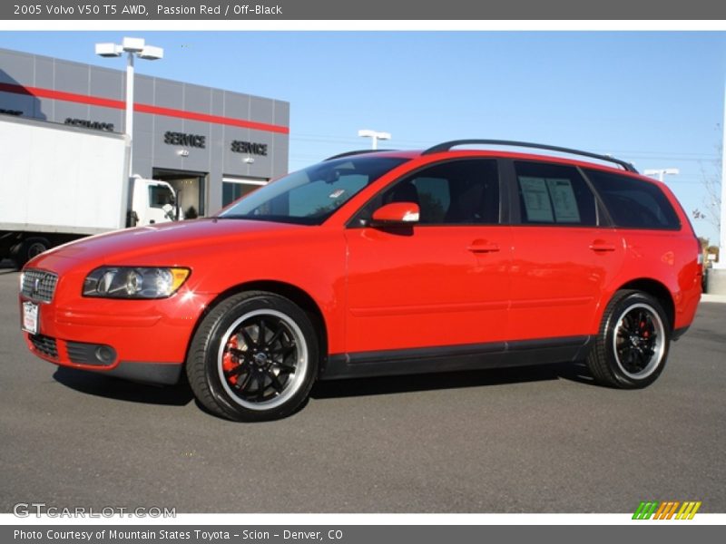 Passion Red / Off-Black 2005 Volvo V50 T5 AWD