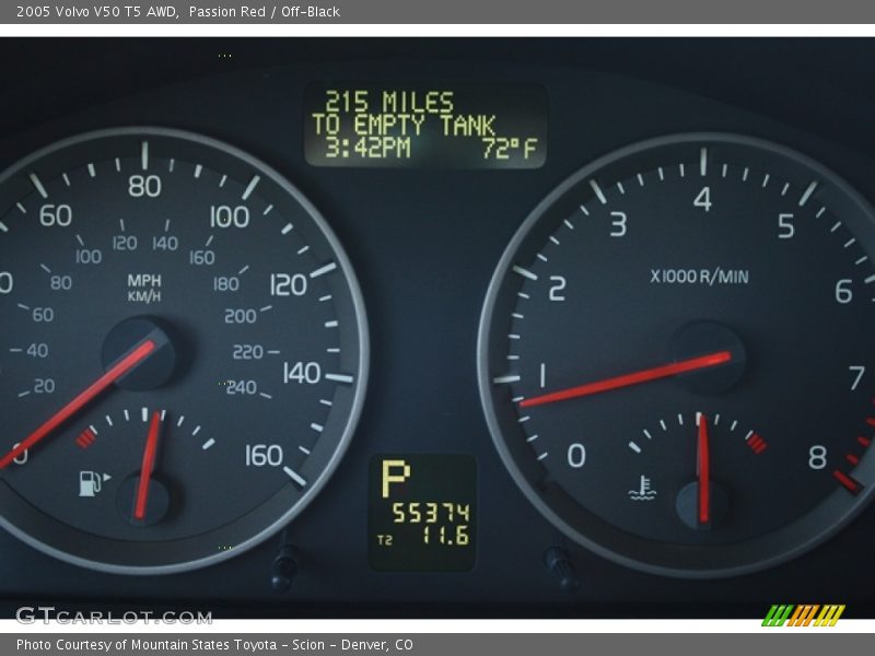 Passion Red / Off-Black 2005 Volvo V50 T5 AWD