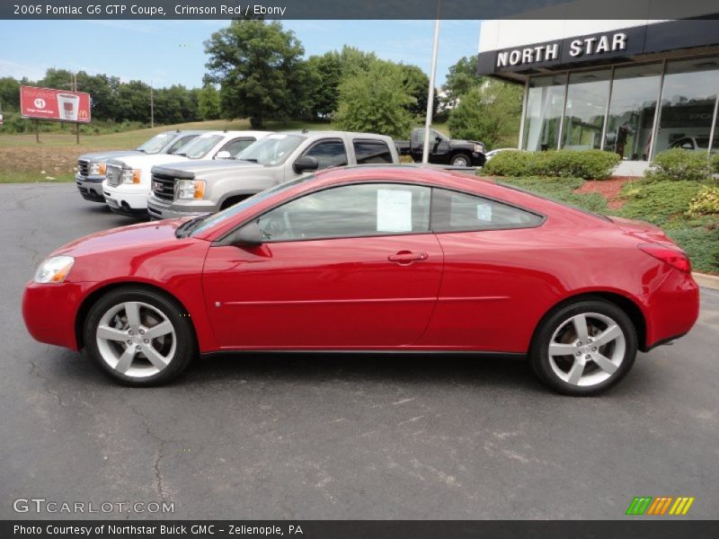 Crimson Red / Ebony 2006 Pontiac G6 GTP Coupe