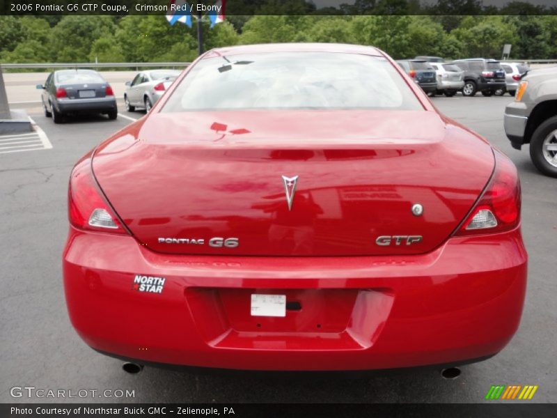 Crimson Red / Ebony 2006 Pontiac G6 GTP Coupe