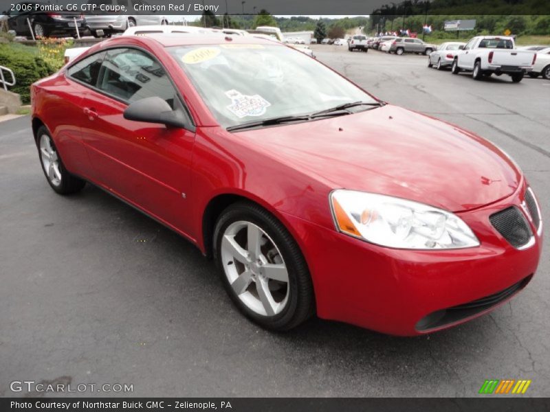 Crimson Red / Ebony 2006 Pontiac G6 GTP Coupe
