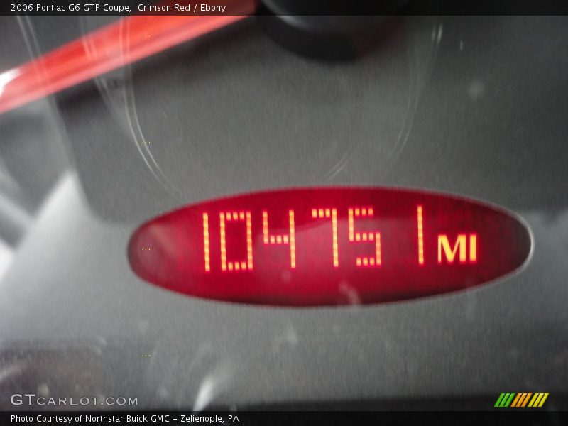 Crimson Red / Ebony 2006 Pontiac G6 GTP Coupe