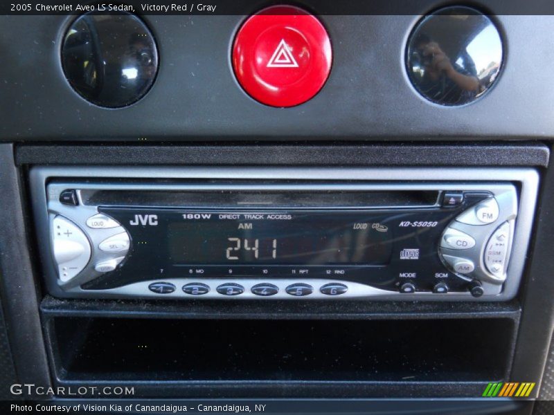 Victory Red / Gray 2005 Chevrolet Aveo LS Sedan