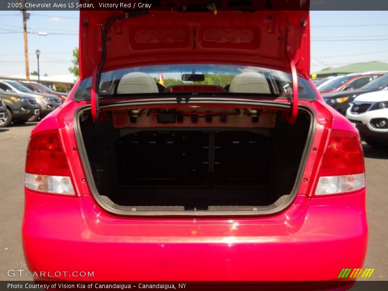 Victory Red / Gray 2005 Chevrolet Aveo LS Sedan