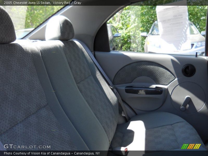 Victory Red / Gray 2005 Chevrolet Aveo LS Sedan