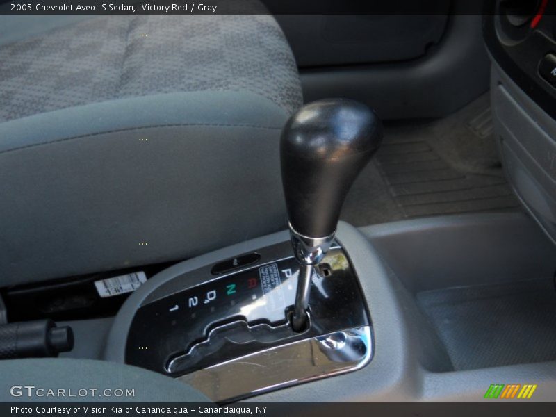 Victory Red / Gray 2005 Chevrolet Aveo LS Sedan