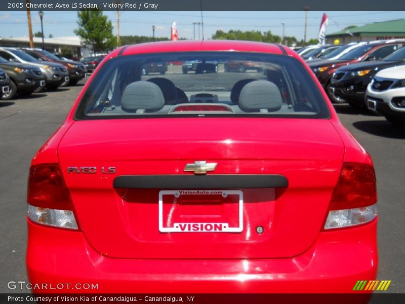 Victory Red / Gray 2005 Chevrolet Aveo LS Sedan