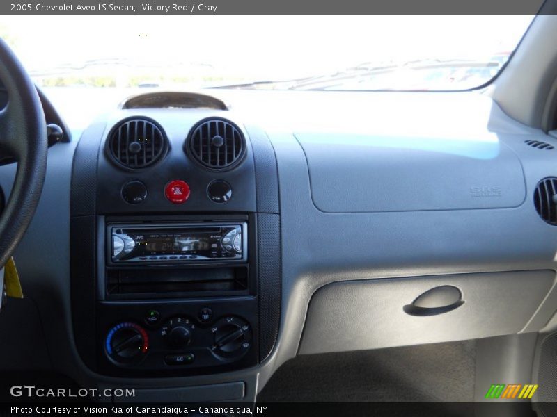 Victory Red / Gray 2005 Chevrolet Aveo LS Sedan