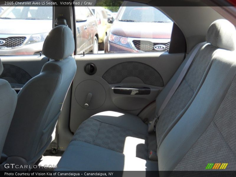 Victory Red / Gray 2005 Chevrolet Aveo LS Sedan