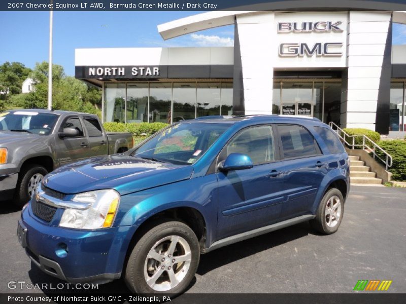 Bermuda Green Metallic / Dark Gray 2007 Chevrolet Equinox LT AWD