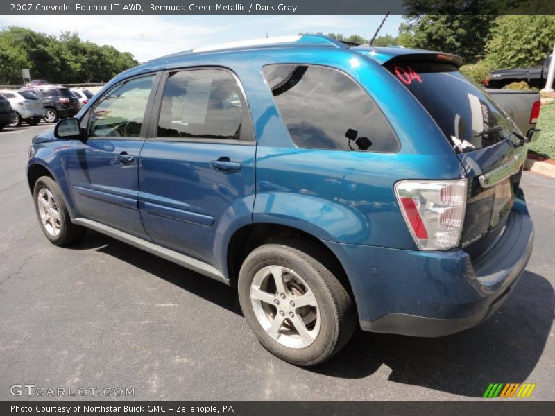 Bermuda Green Metallic / Dark Gray 2007 Chevrolet Equinox LT AWD