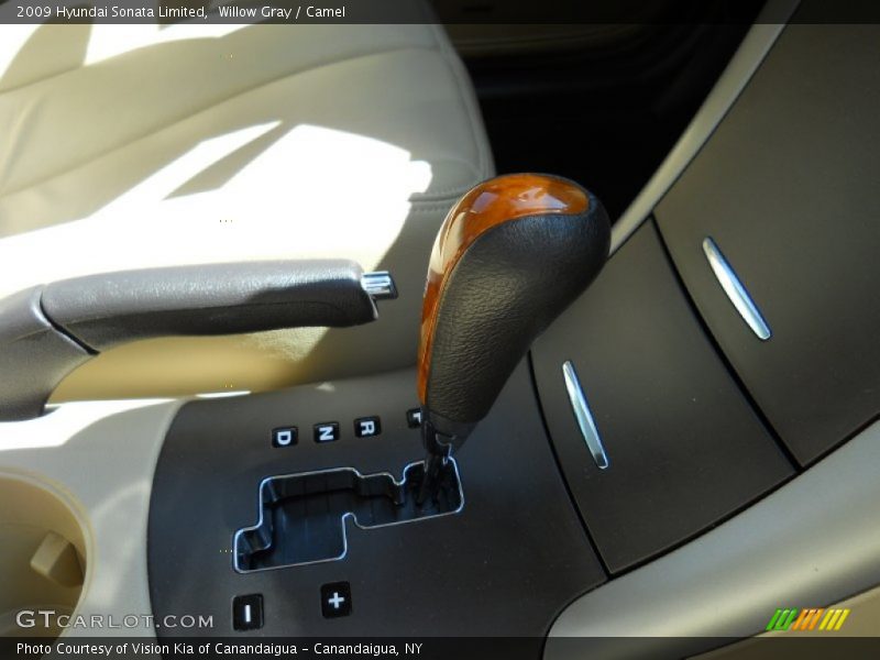 Willow Gray / Camel 2009 Hyundai Sonata Limited
