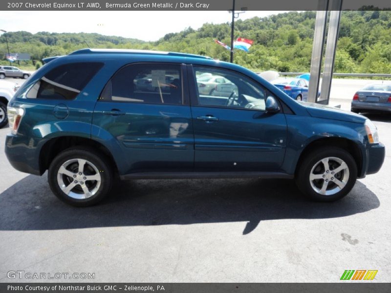 Bermuda Green Metallic / Dark Gray 2007 Chevrolet Equinox LT AWD